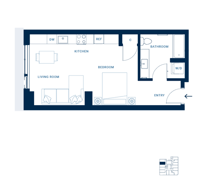 Studio I 202 floor plan